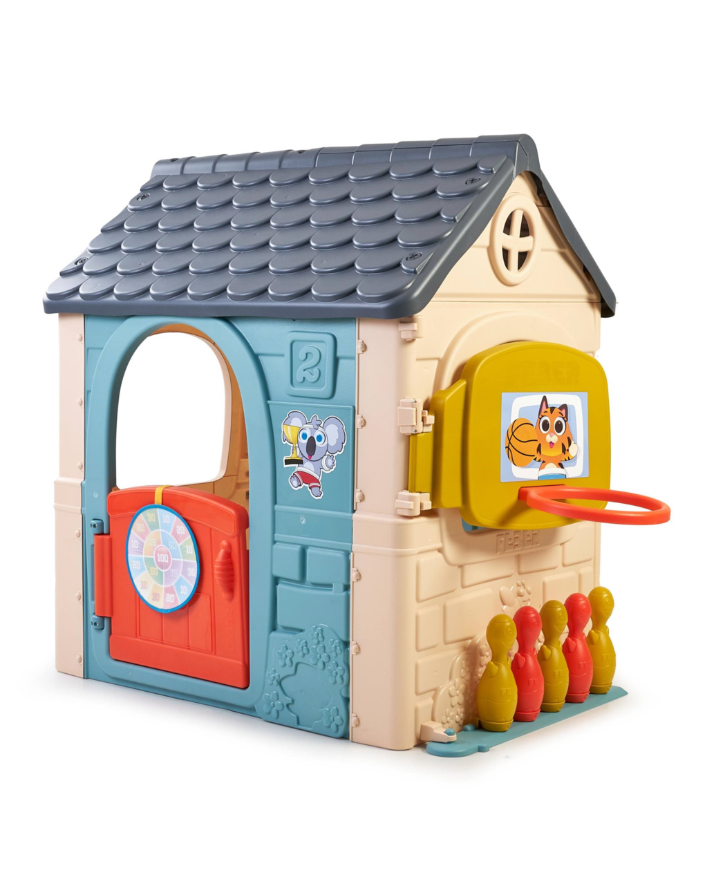 Casetta con 6 divertenti attività - feber