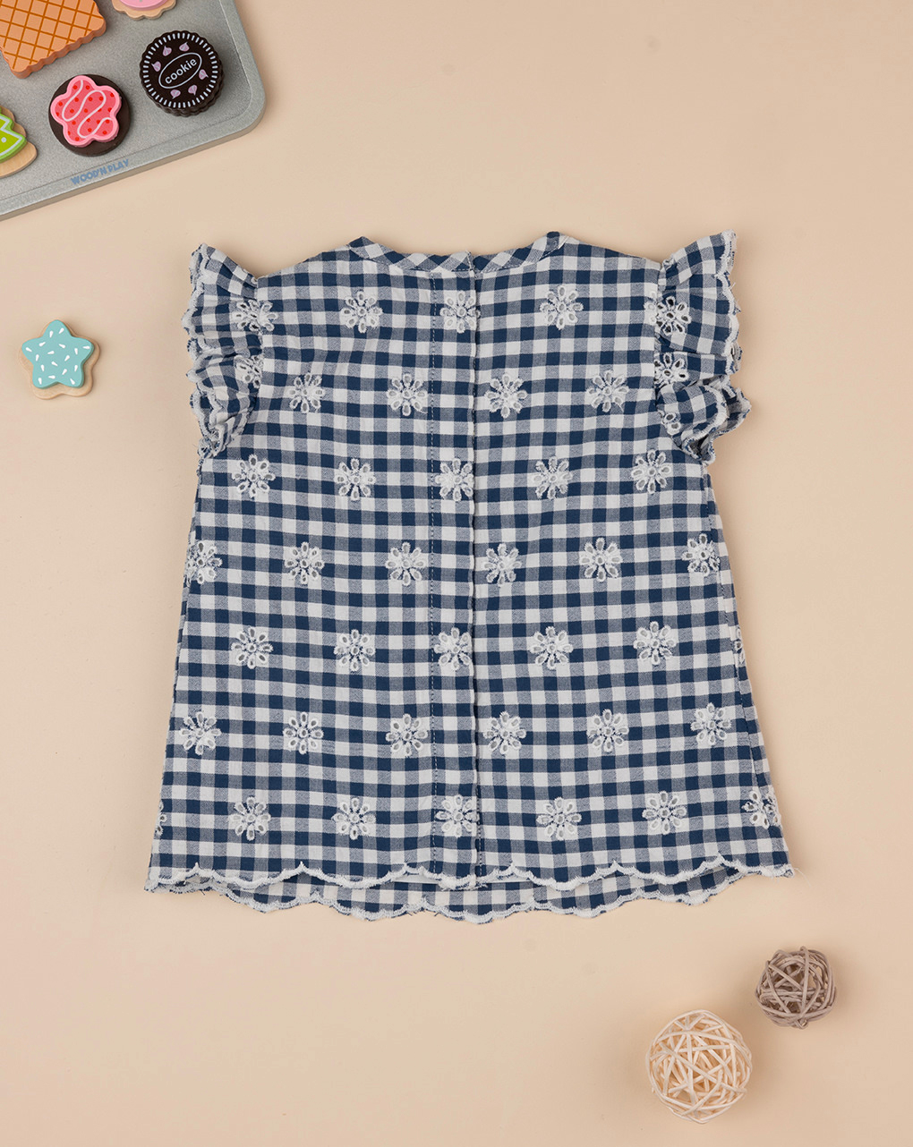 Camicia vichy bimba blu