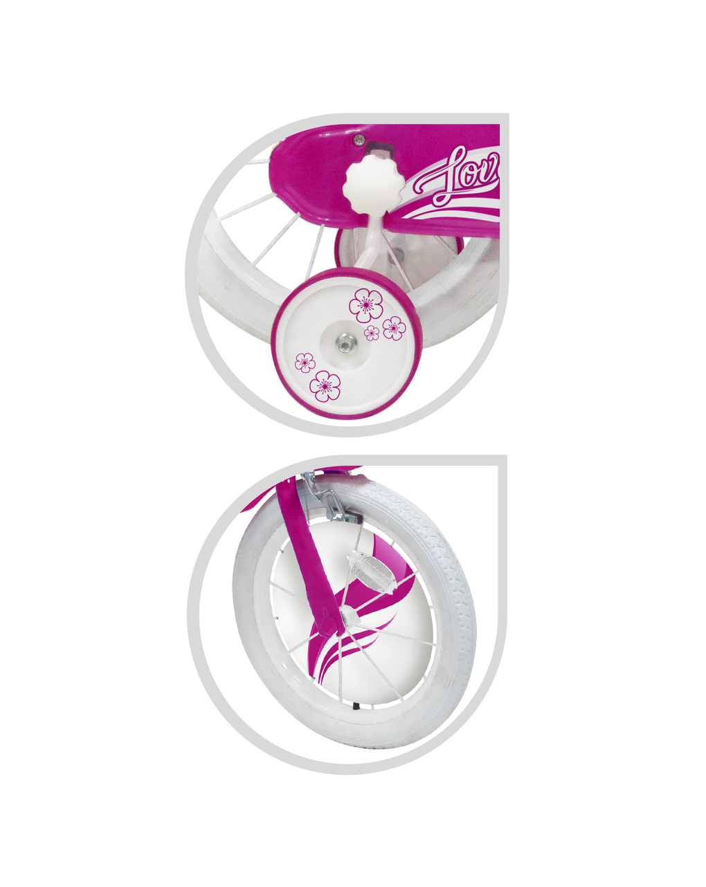 Bicicletta 14'' - fucsia - sun&sport