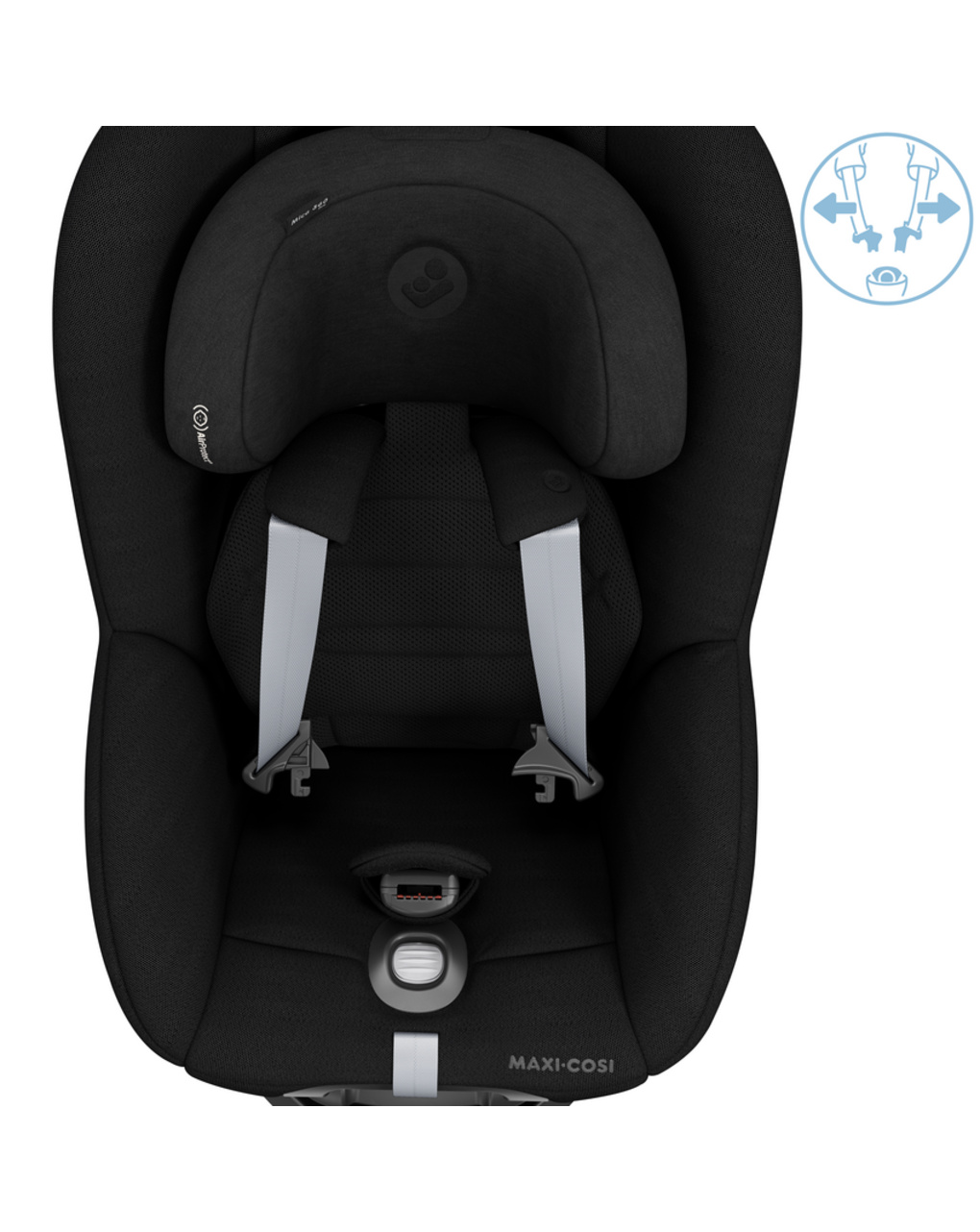 Seggiolino auto mica 360 pro con base integrata (40-105 cm) authentic black - maxi cosi