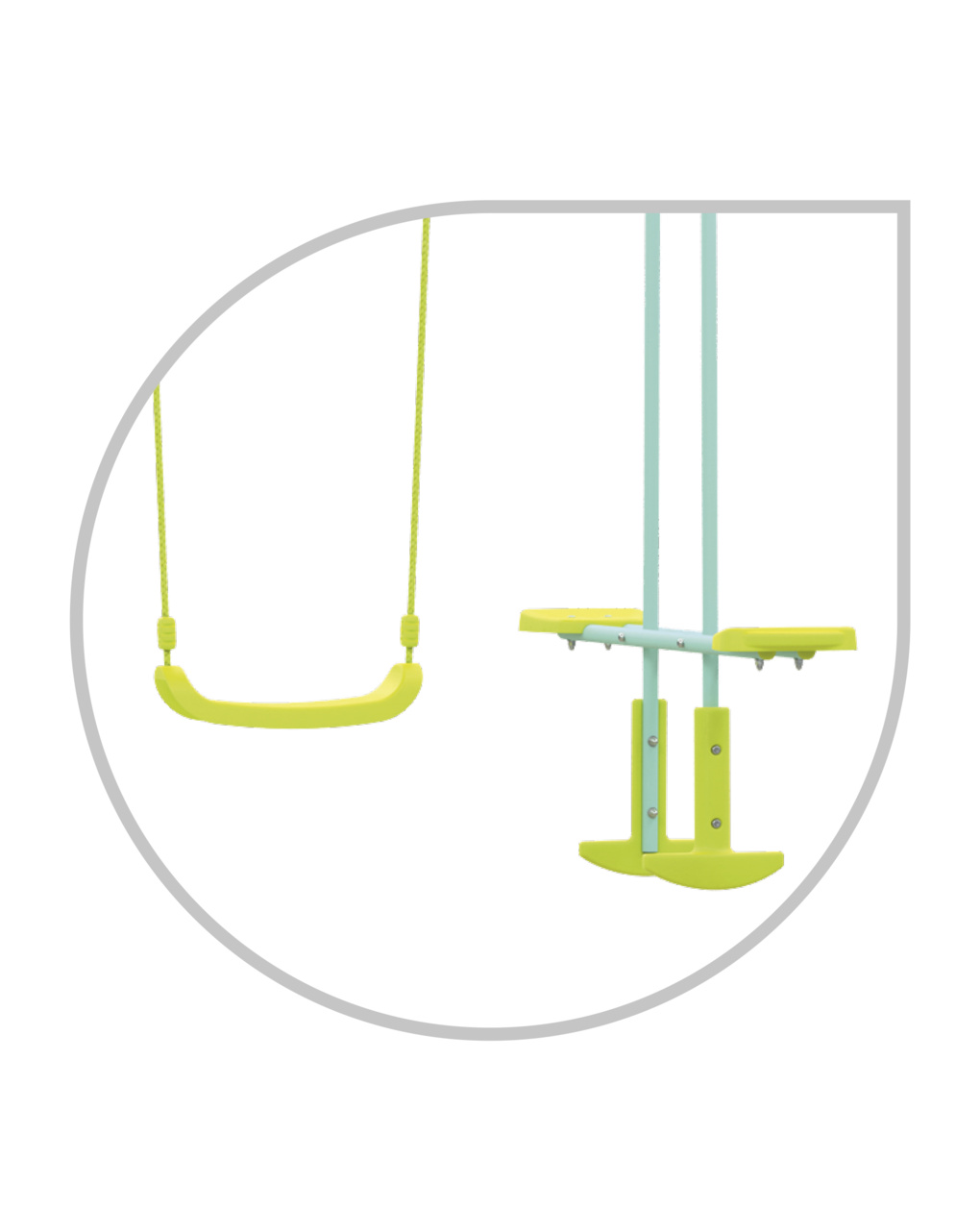 Altalena doppia con gondola - sun&sport