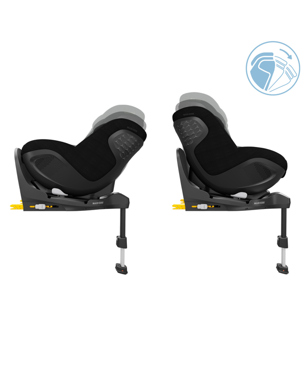 Seggiolino auto mica 360 pro con base integrata (40-105 cm) authentic black - maxi cosi