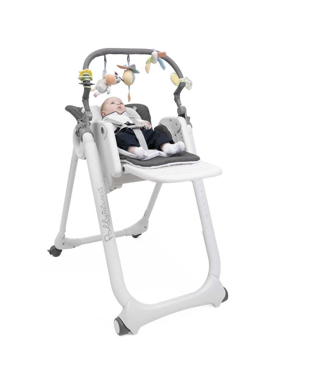 Seggiolone polly magic&relax grey melange - chicco
