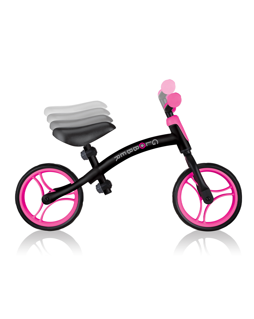Go bike - nero e rosa neon - globber