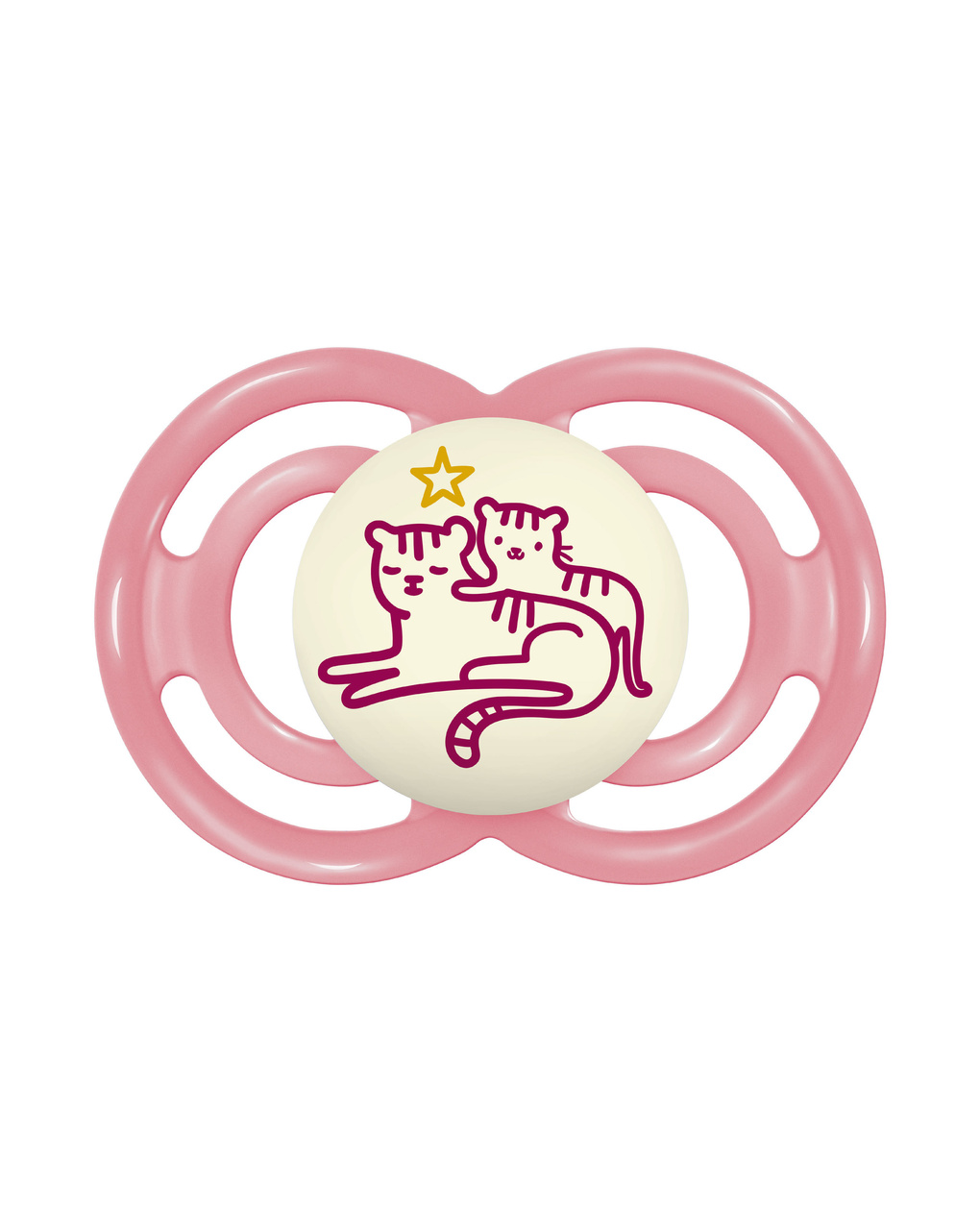 Succhietti perfect night 6+m silicone bio-circolare conf. singola rosa - mam