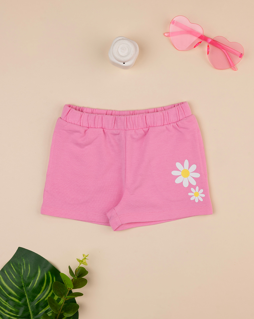 Shorts bimba french terry rosa