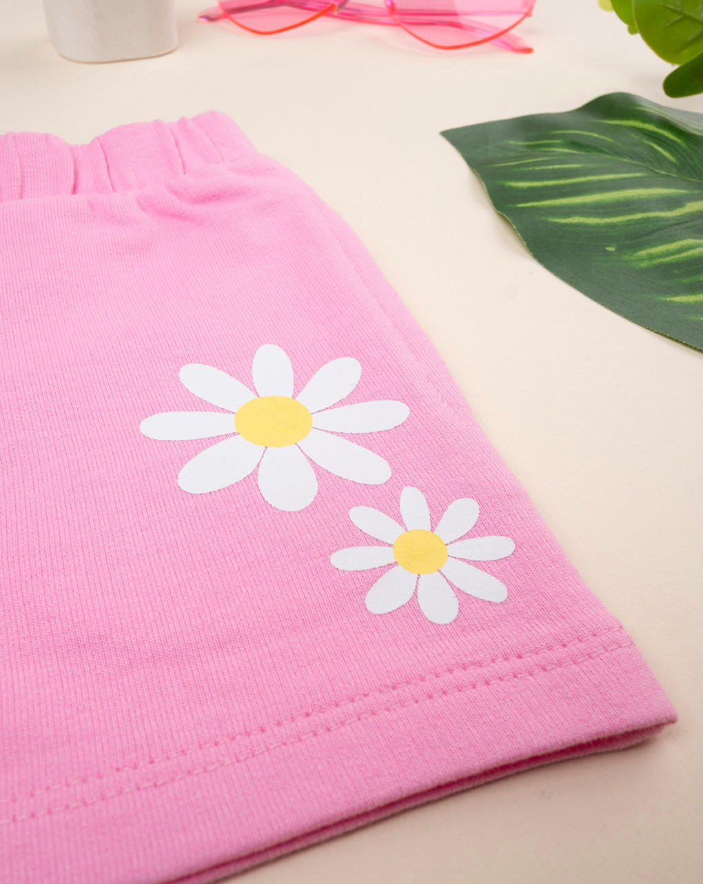 Shorts bimba french terry rosa