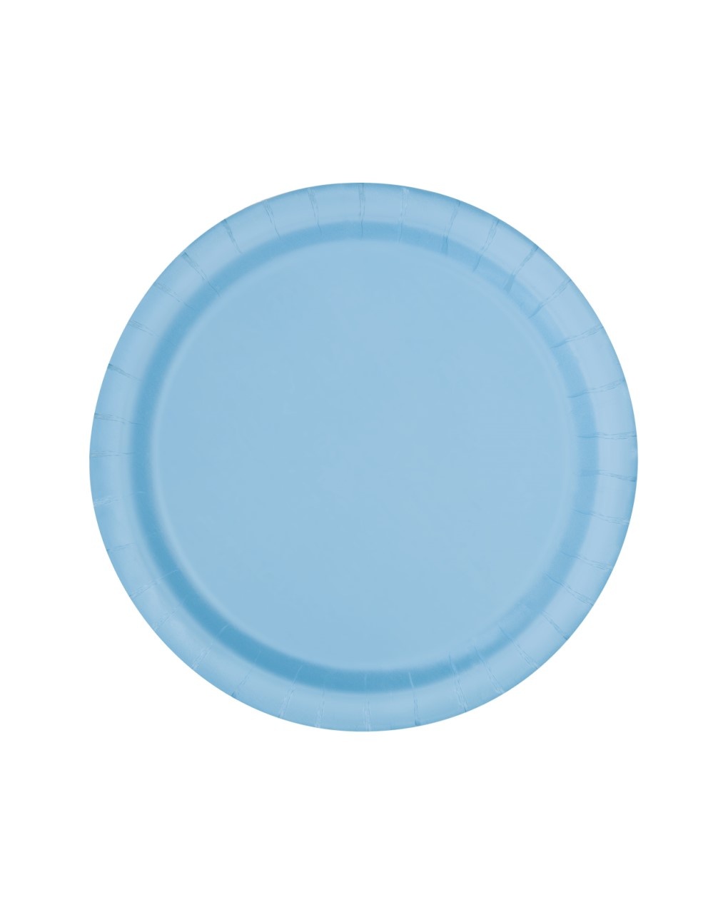 Piatto carta 18 cm - 20 pezzi - azzurro