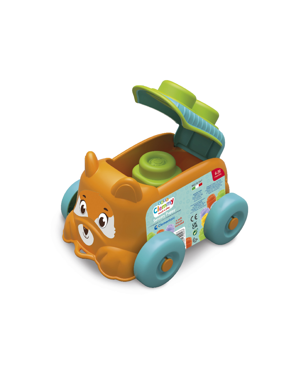 Clemmy sensory puppy dog - 6m+ - baby clementoni