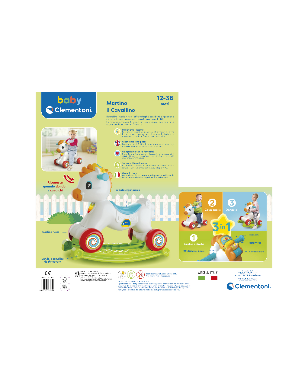 Martino il cavallino - 12m+ - baby clementoni