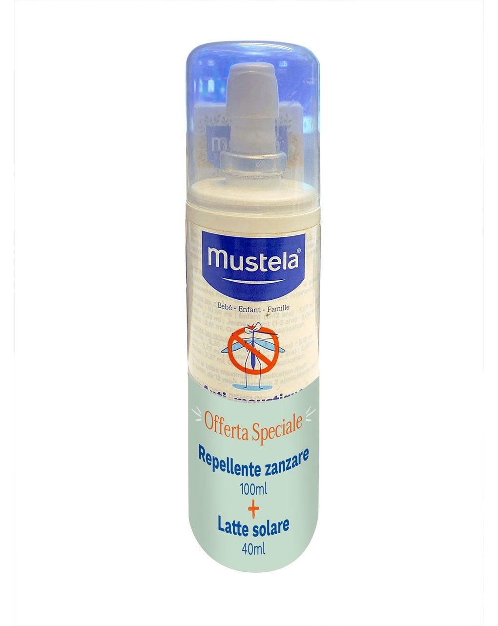 Latte solare 40 ml spf50+ con repellente antizanzare 100 ml | mustela