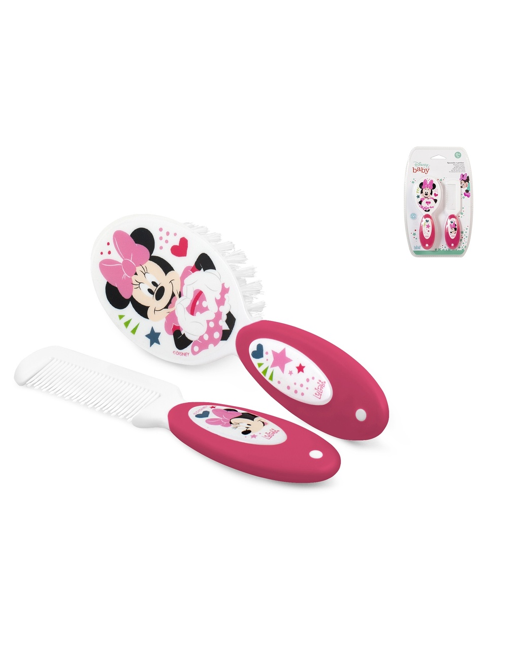 Confezione spazzola e pettine minnie icon - lulabi