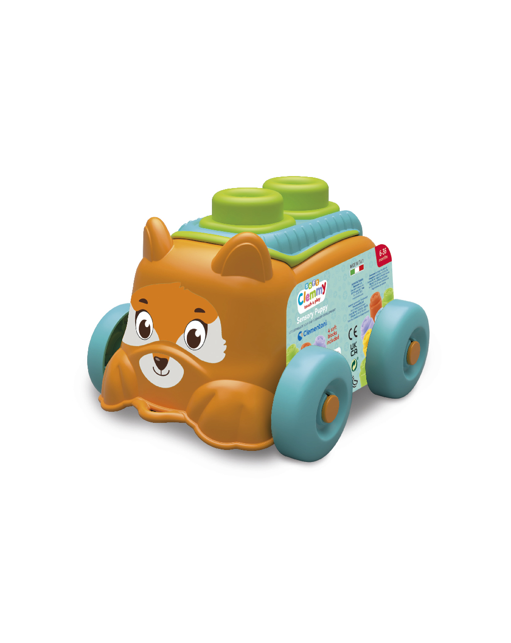 Clemmy sensory puppy dog - 6m+ - baby clementoni