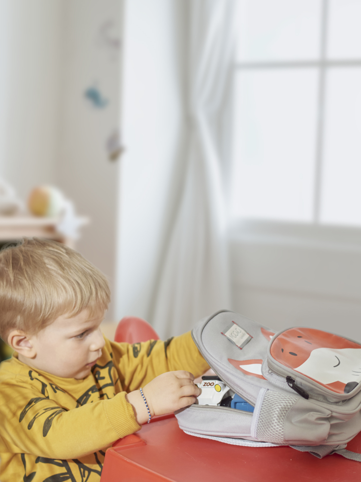 Zaino grande - coniglio - 3-6 anni - grigio - nuvita