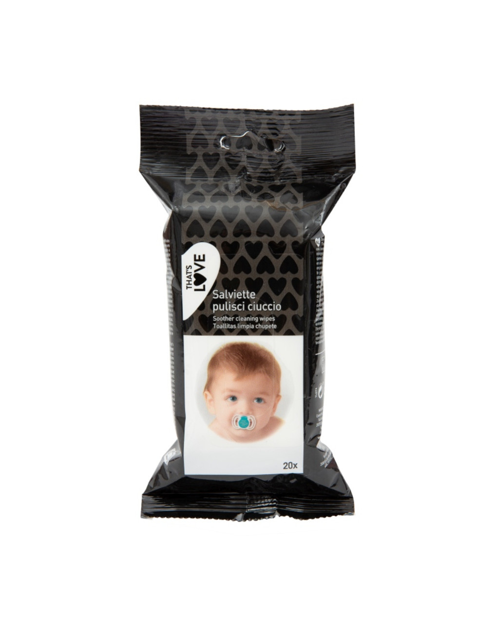 Salviettine pulisci ciuccio 20 pezzi - that's love