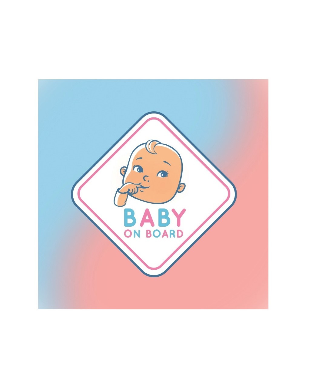 Tovagliolo 33 x 33 cm  20 pezzi - - baby gender reveal - baby on board