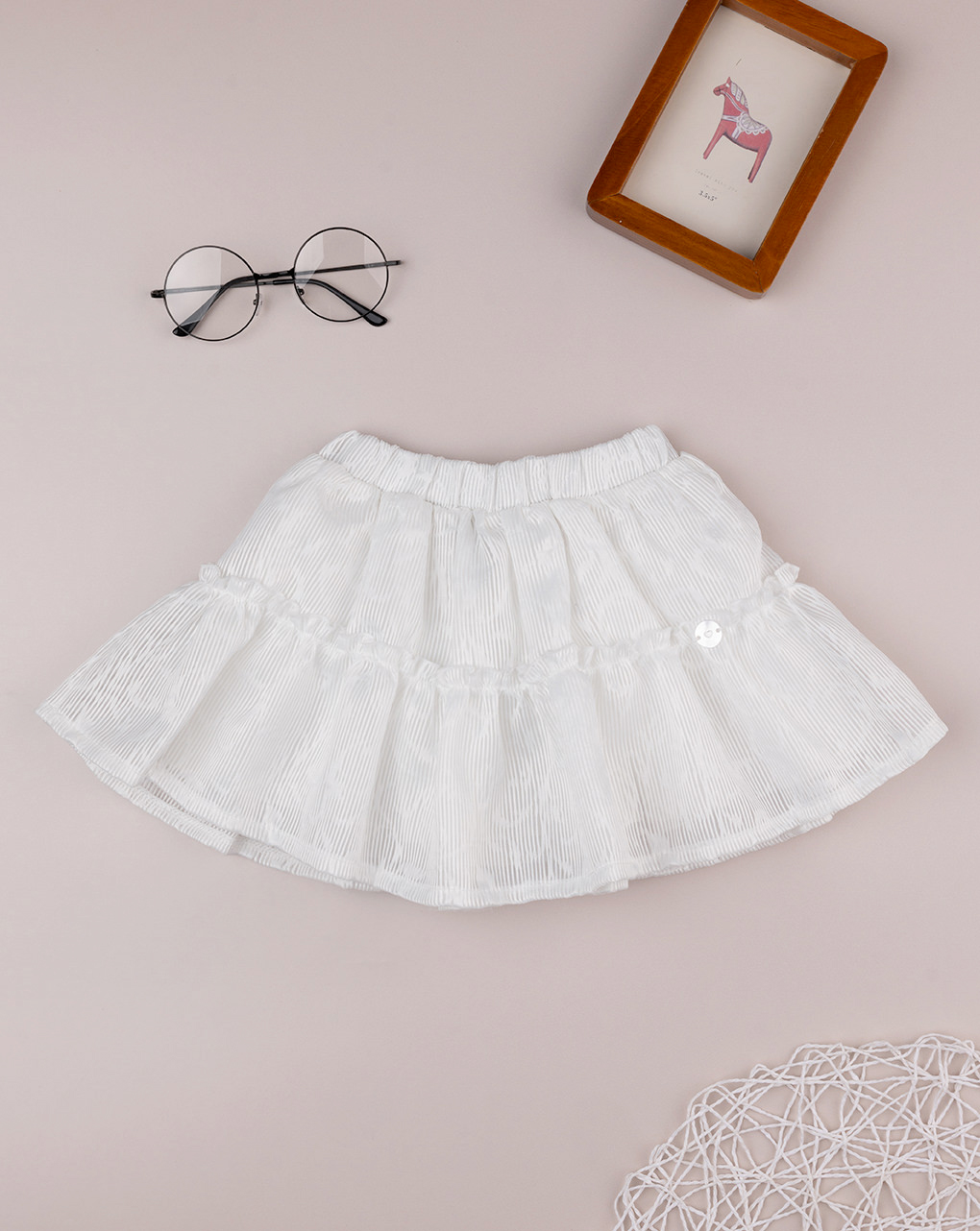 Set body/gonna bimba bianco