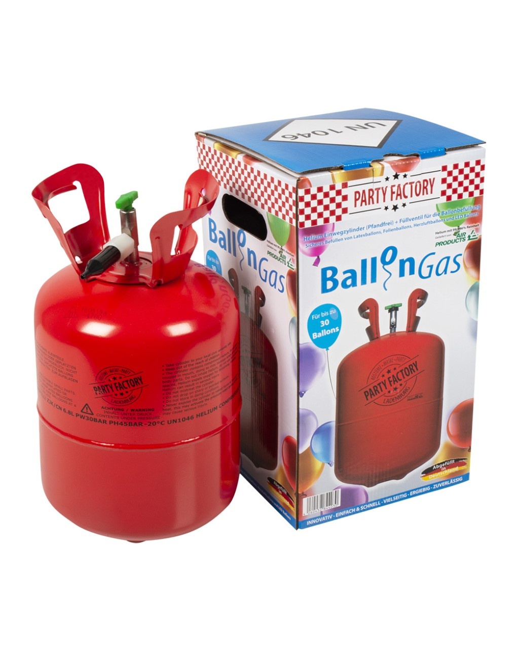 Bombola elio usa e getta