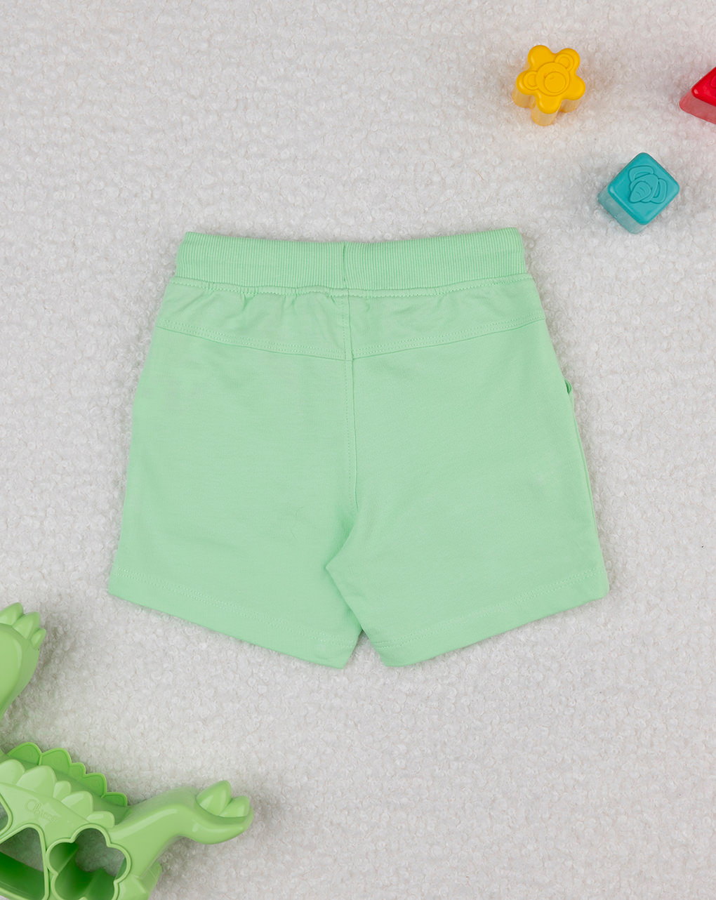 Shorts verde bimbo "dinosauro"