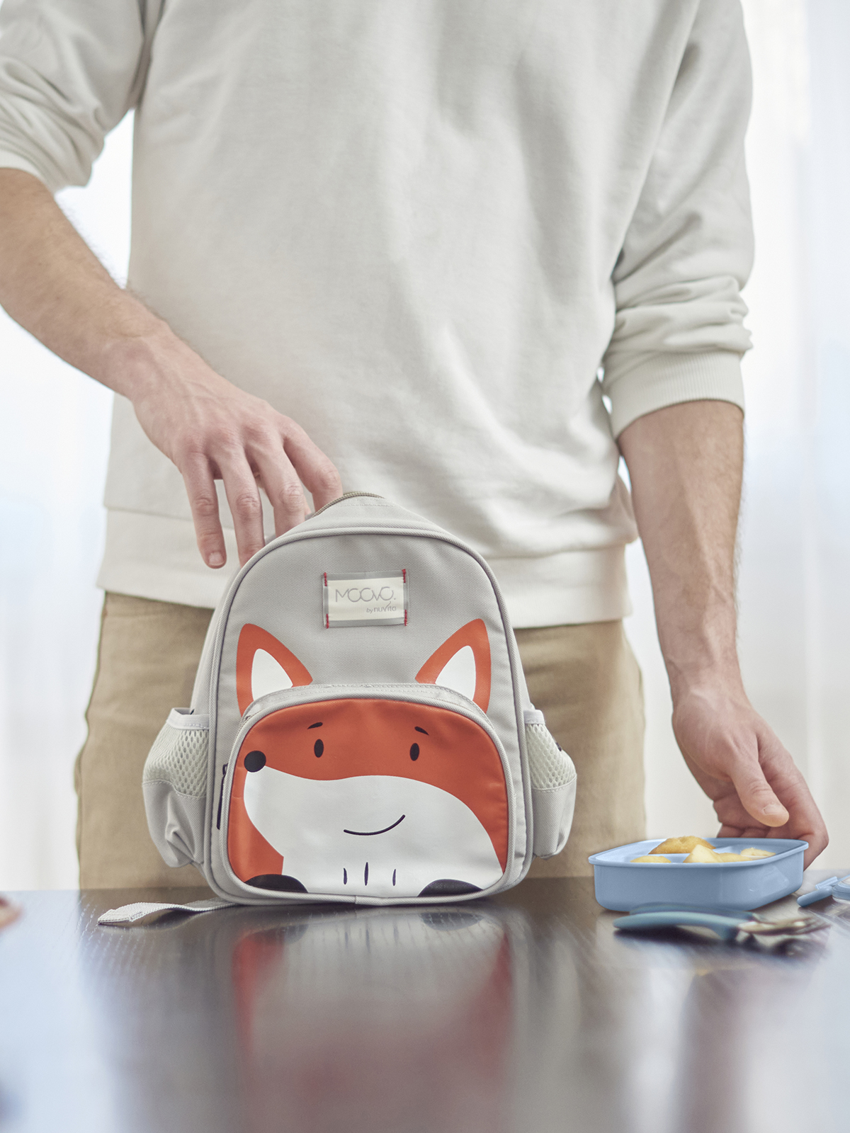 Zaino piccolo - volpe - 1-3 anni- grigio - nuvita