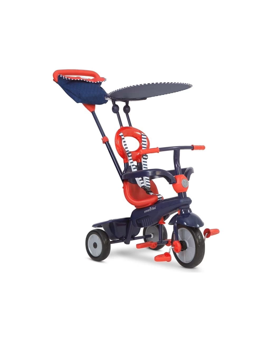 Triciclo 4 in 1 vanilla rosso e navy - smart trike