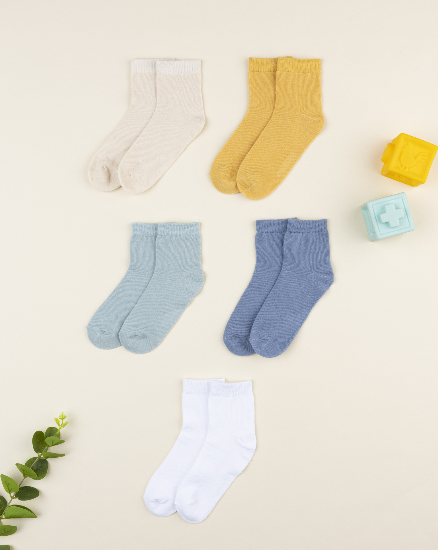 Pack 5 calze bambino multicolor