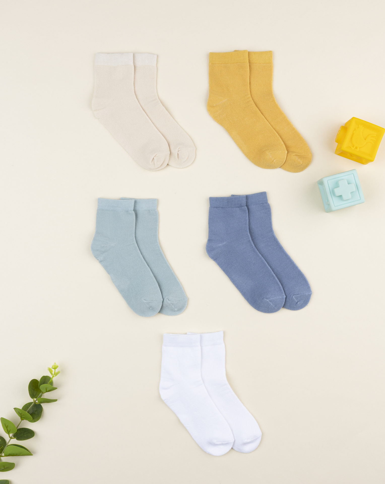 Pack 5 calze bambino multicolor