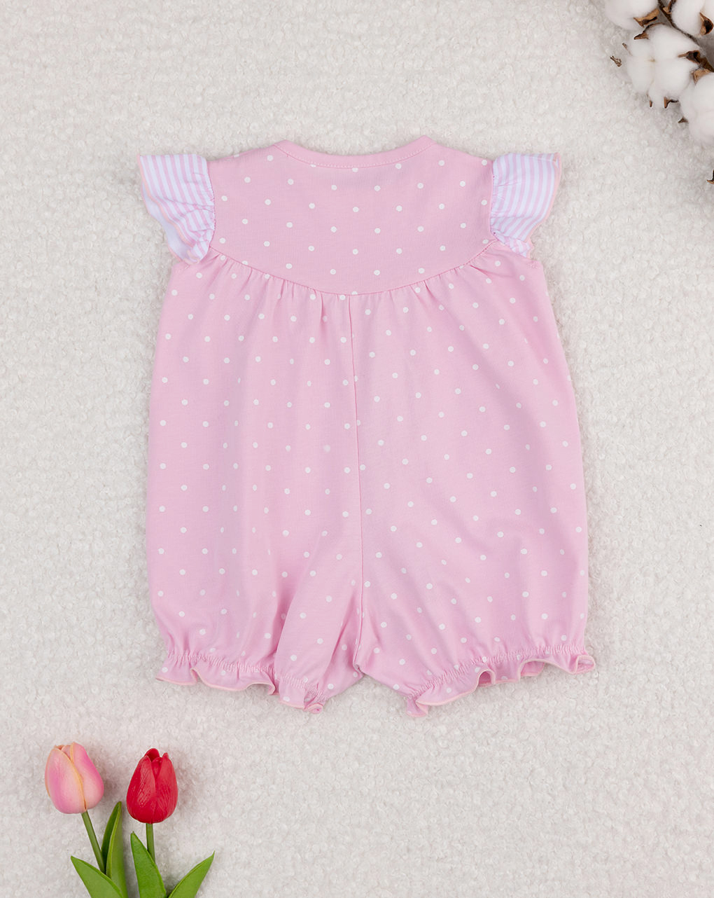 Pagliaccetto bimba rosa pois