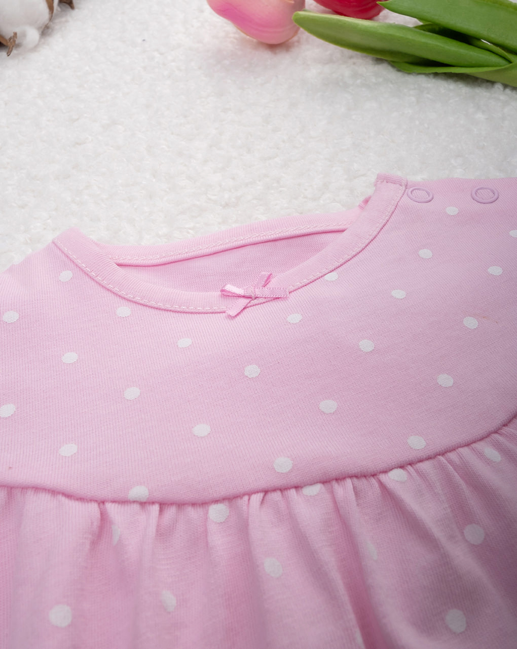 Pagliaccetto bimba rosa pois