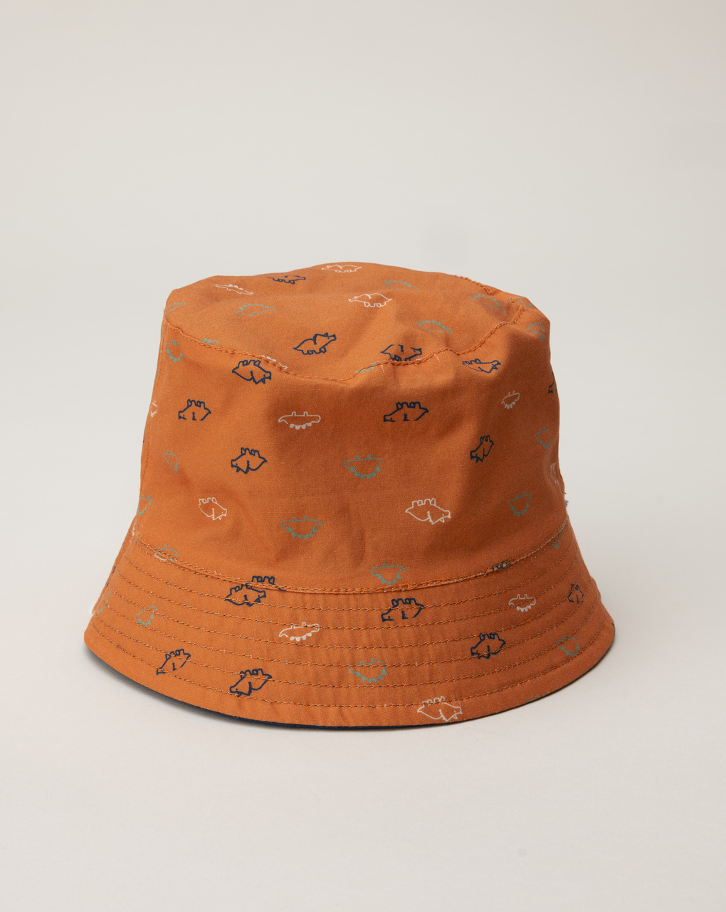 Cappello pescatore blu bambino dinosauri