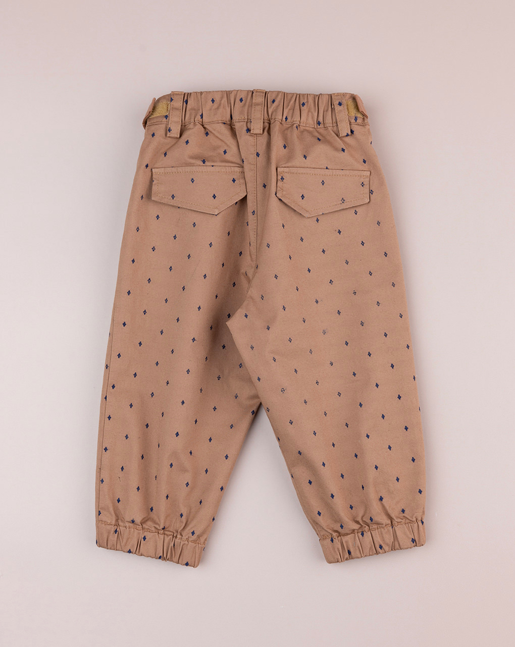 Pantalone premium marrone bimbo con allover