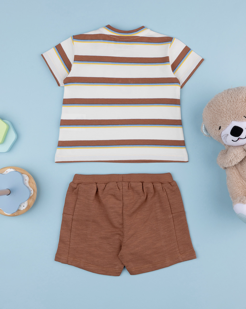 Completo bimbo marrone elefantino