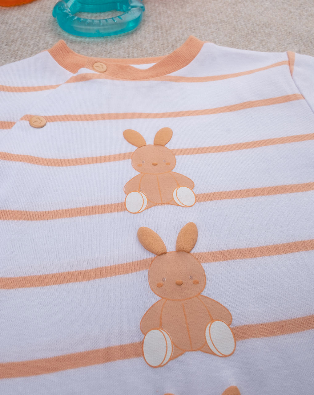 Tutina arancione unisex baby smile