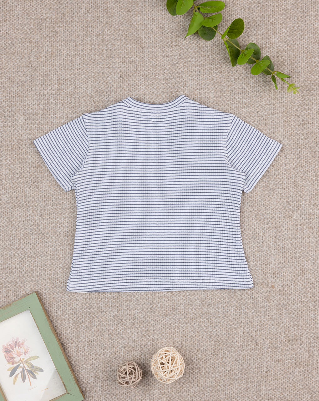 T-shirt bimbo righe blu