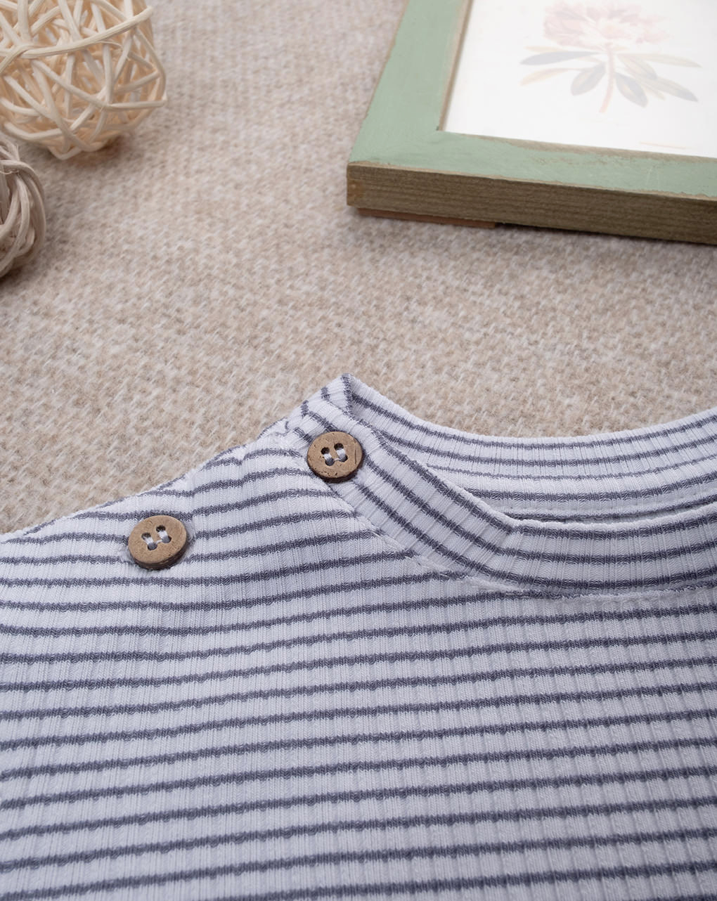 T-shirt bimbo righe blu