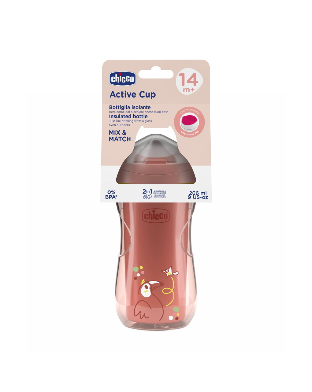 Tazza active 14m+ rosa - chicco