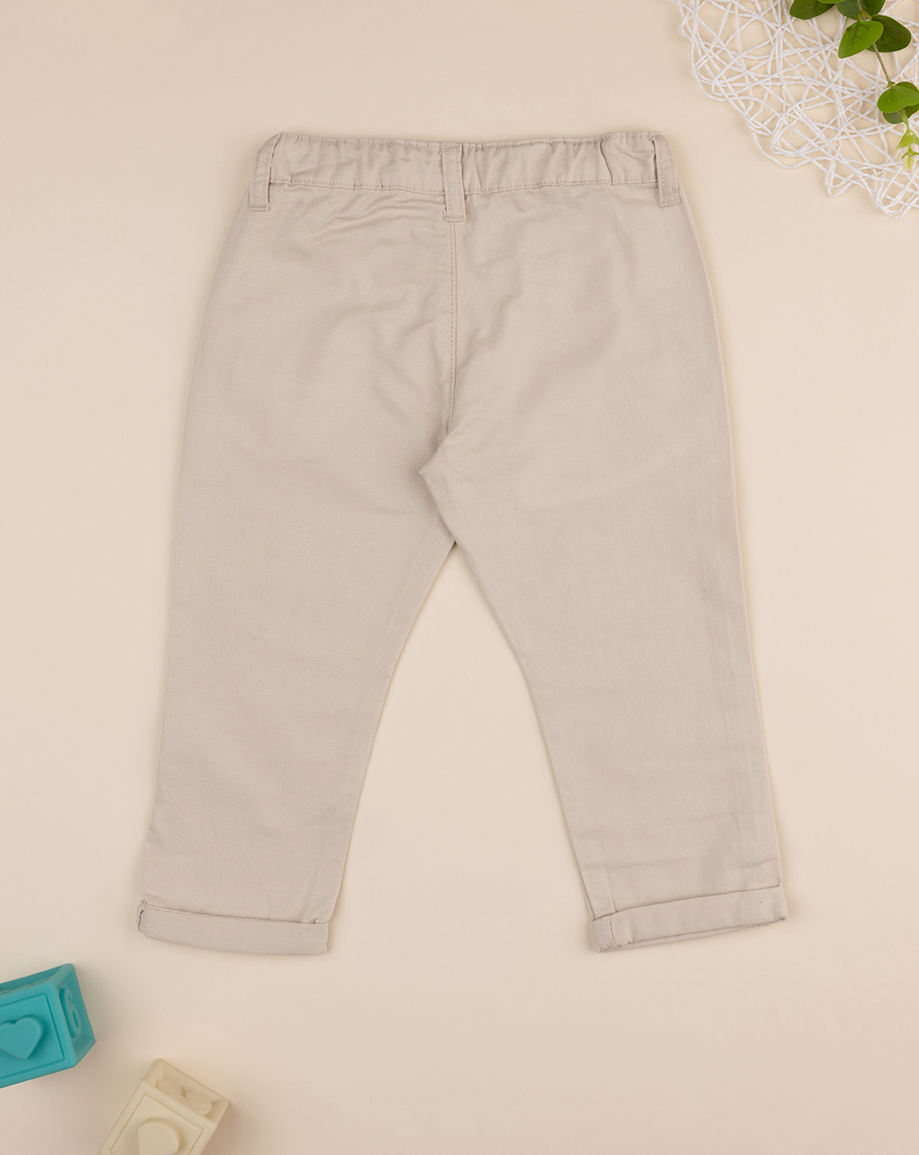 Pantaloni eleganti beige bambino