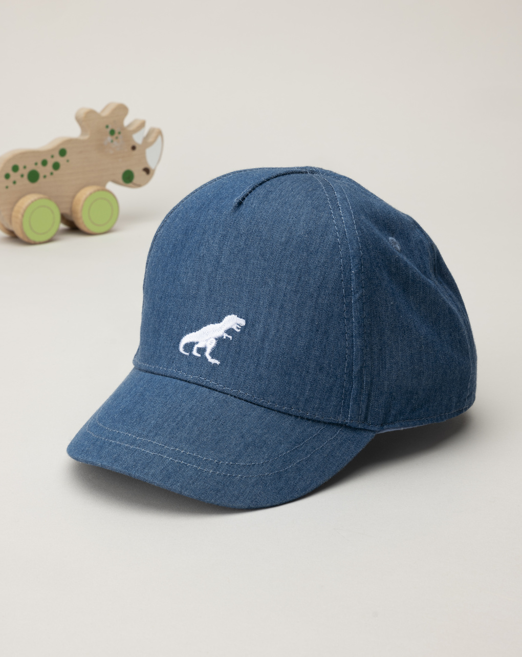 Cappello denim con visiera bambino