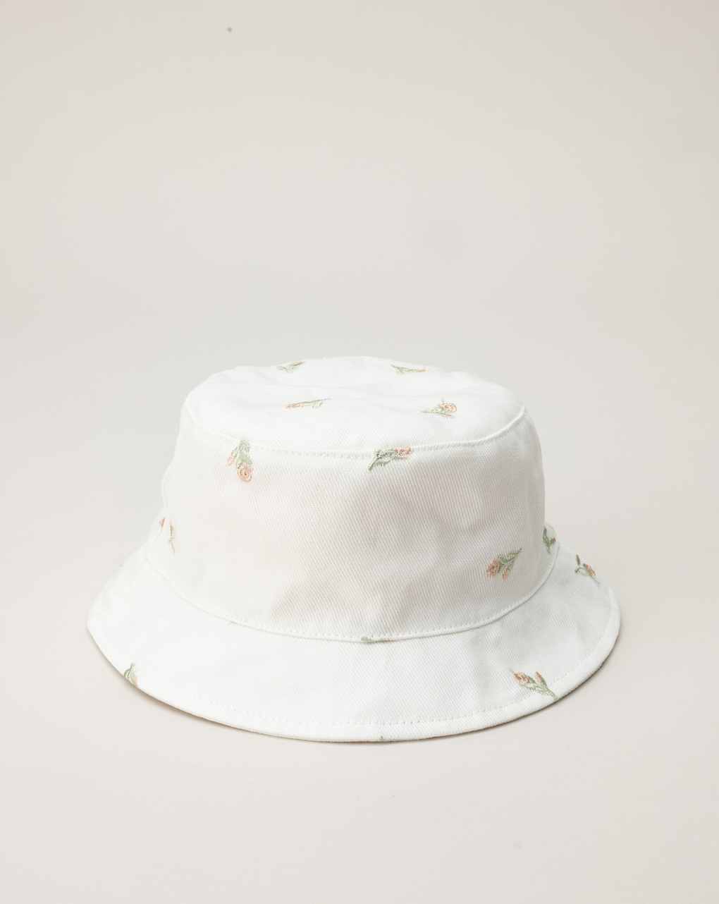 Cappello pescatore bimba ricami tulipani