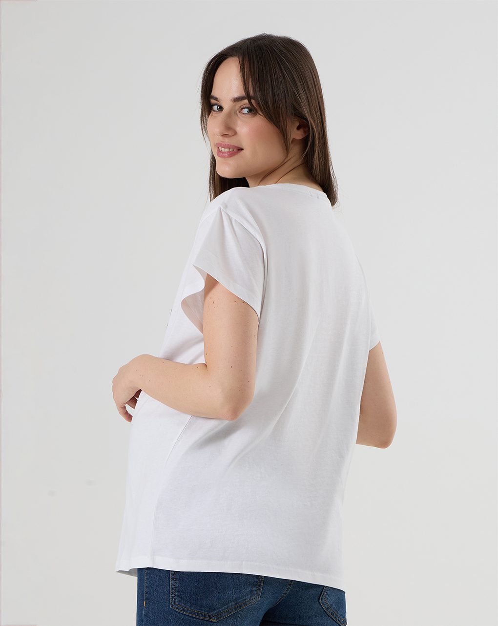 T-shirt premaman con stampa snoopy