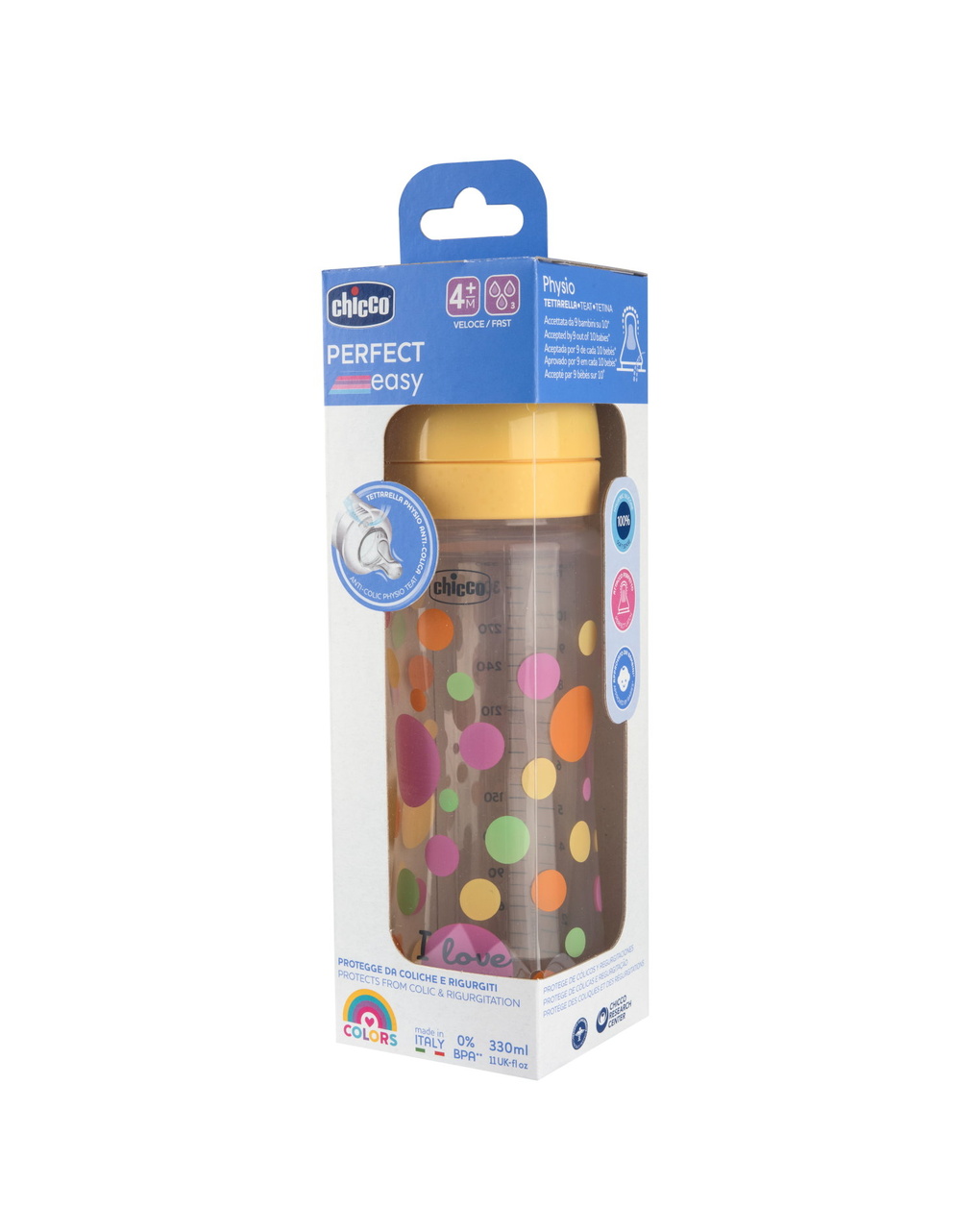 Biberon perfect easy 330ml in plastica bimba - chicco