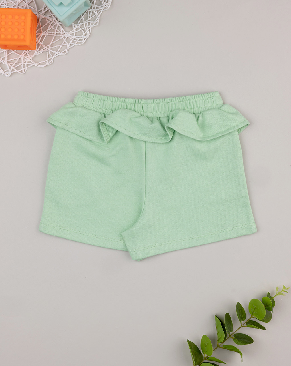 Shorts bimba verde chiaro
