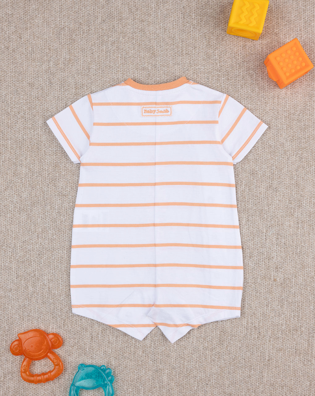 Tutina arancione unisex baby smile