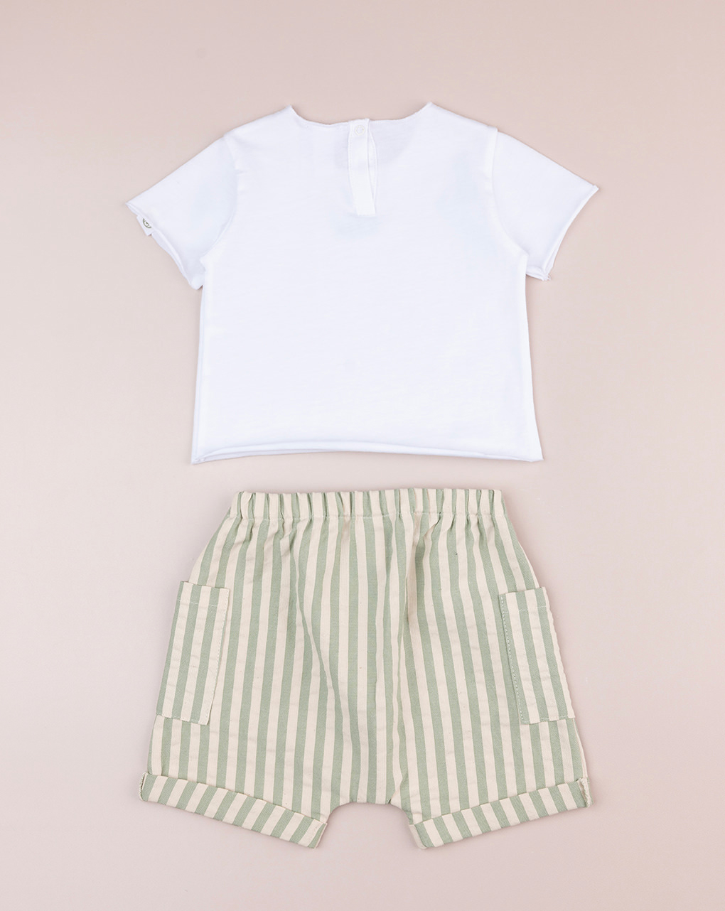 Completo premium bimbo estivo bianco/verde