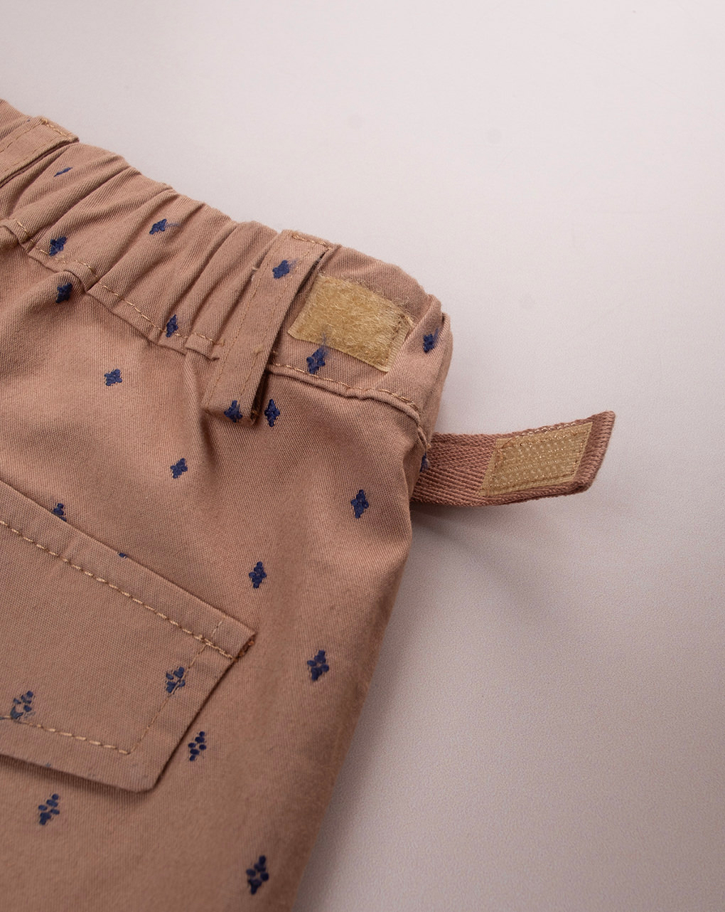 Pantalone premium marrone bimbo con allover