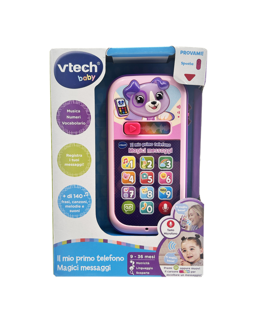 Il mio primo telefono - magici messaggi - rosa -  9m+ - v-tech