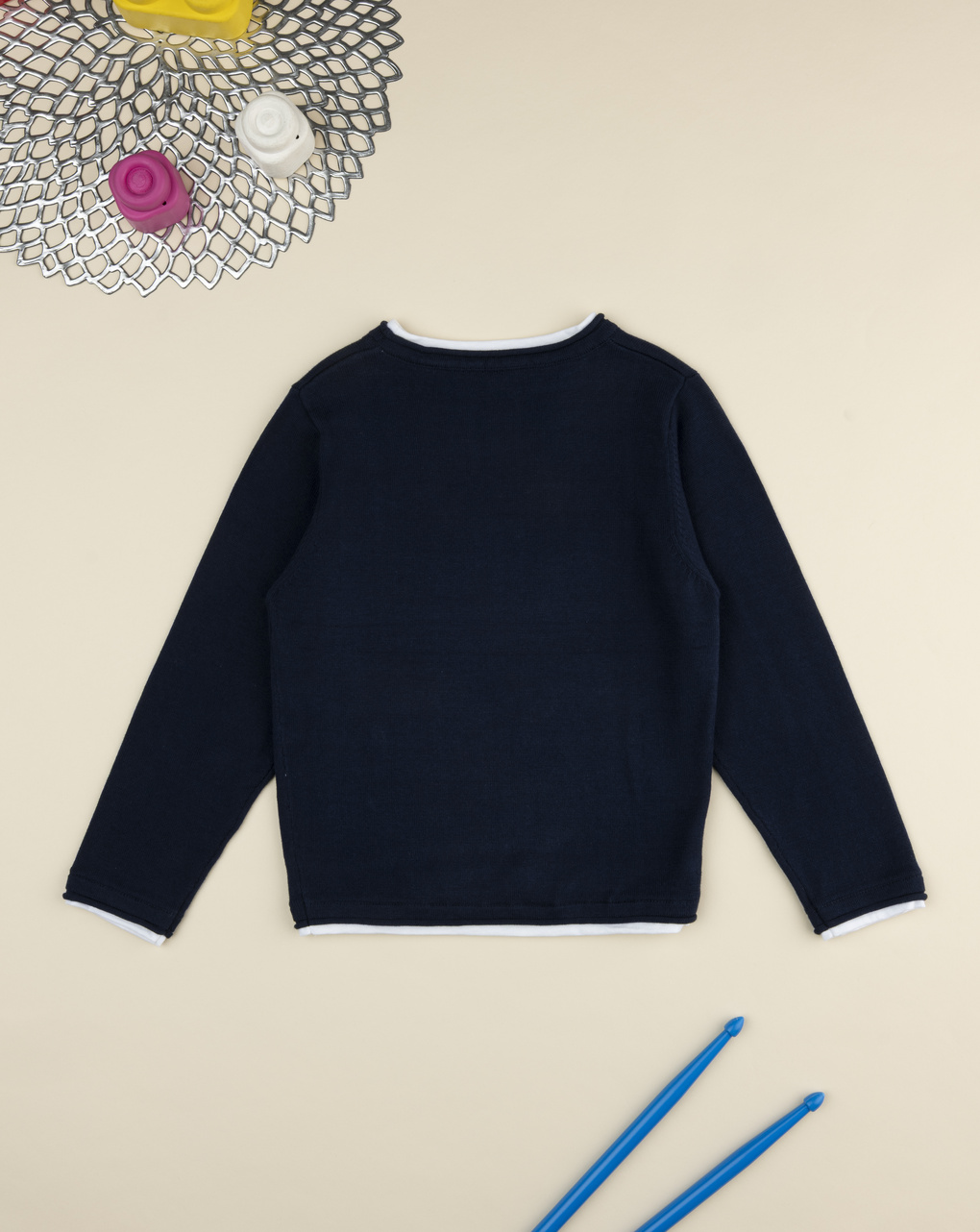 Maglia elegant tricot bambino blu