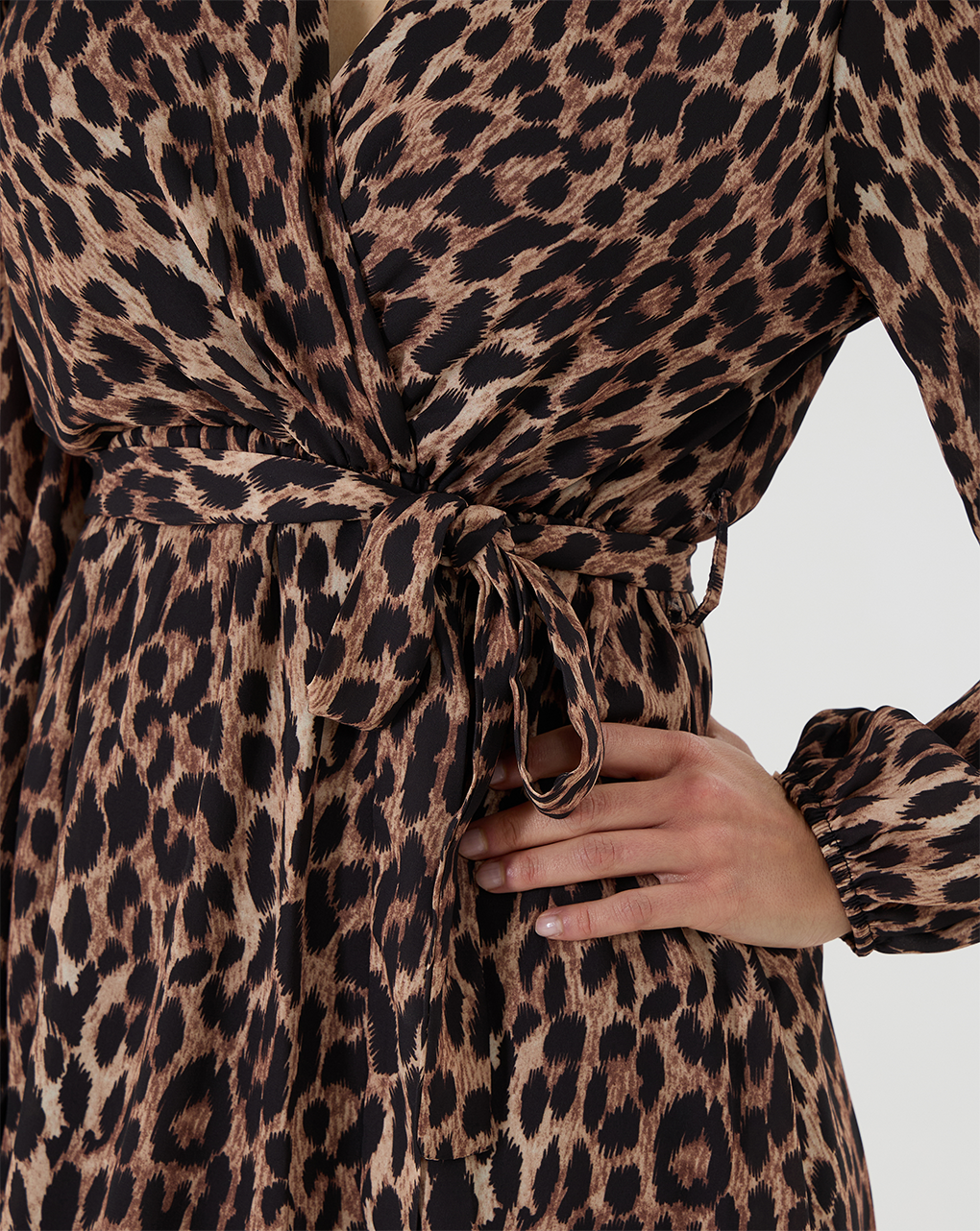 Abito premaman allattamento fantasia leopardata