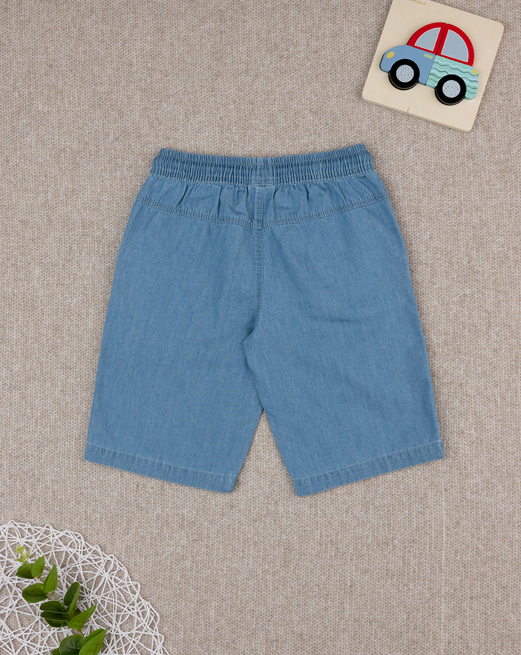 Short bimbo denim chiaro