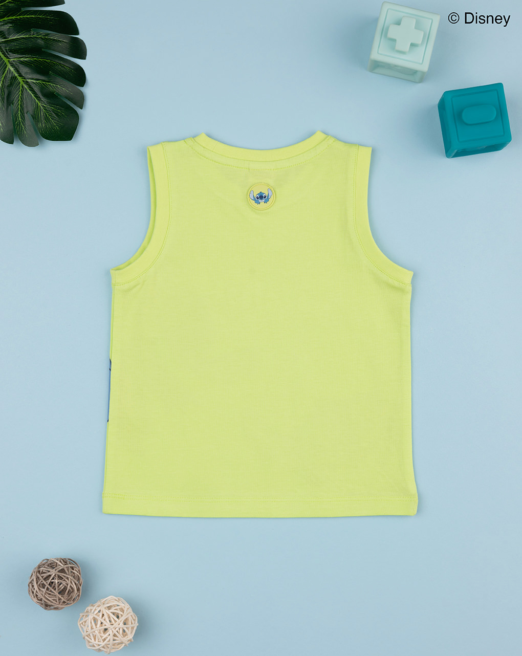 Canotta bimbo stitch verde